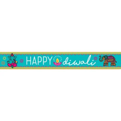 Diwali Paper Banners - 1M (3Pk)