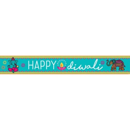 Diwali Paper Banners - 1M (3Pk)