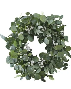 Eucalyptus And White Berries Wreath