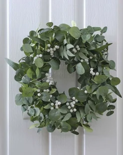Eucalyptus And White Berries Wreath
