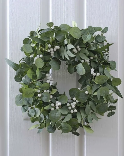 Eucalyptus And White Berries Wreath