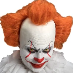 Evil Clown Wig With Latex Head