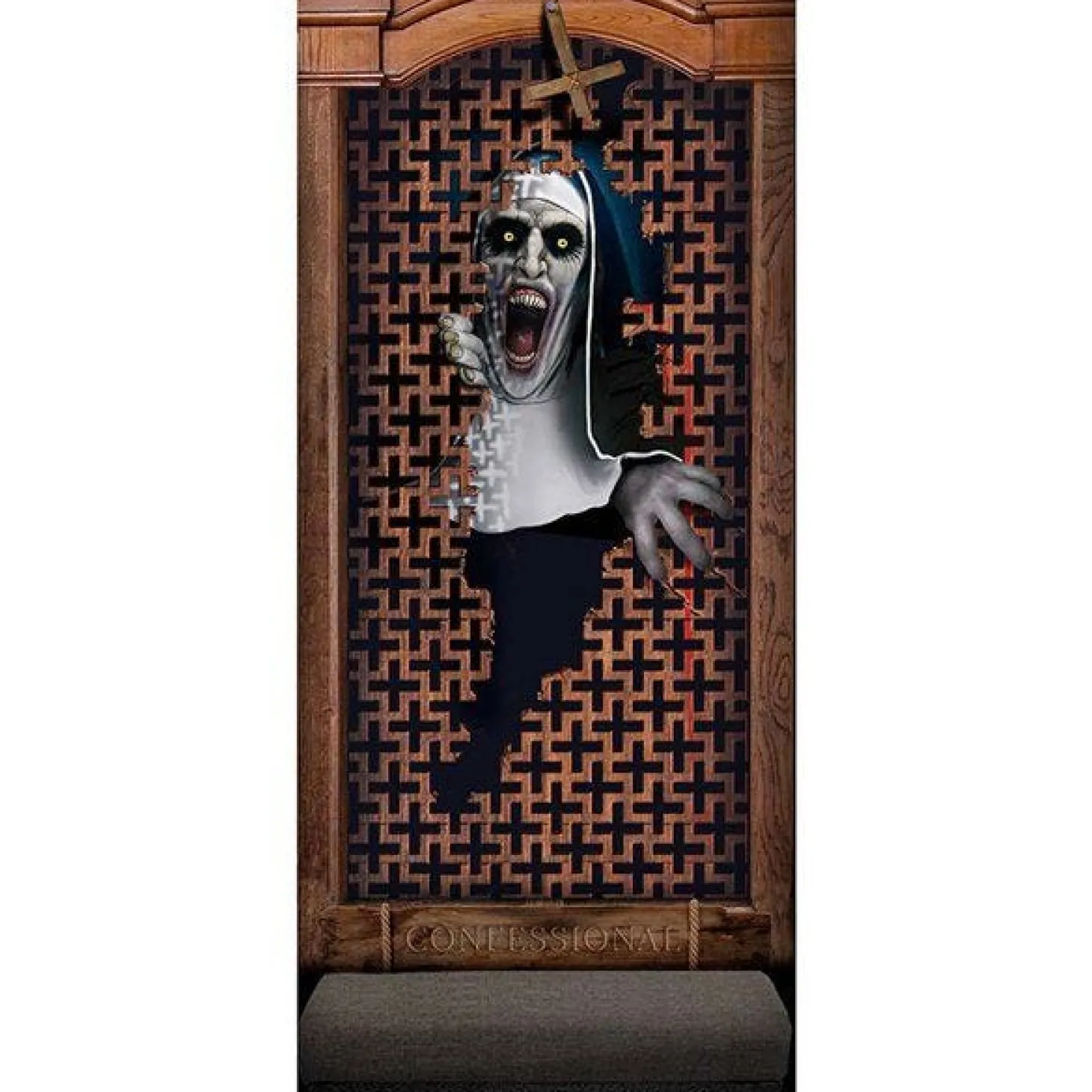 Evil Nun Door Decoration - 80Cm X 1.8M