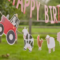 Farm Friends Happy Birthday Bunting