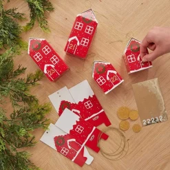 Fill Your Own Festive House Advent Calendar Boxes (24Pk)