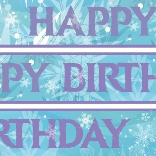 Frozen Style Paper Banners - 1M (3Pk)
