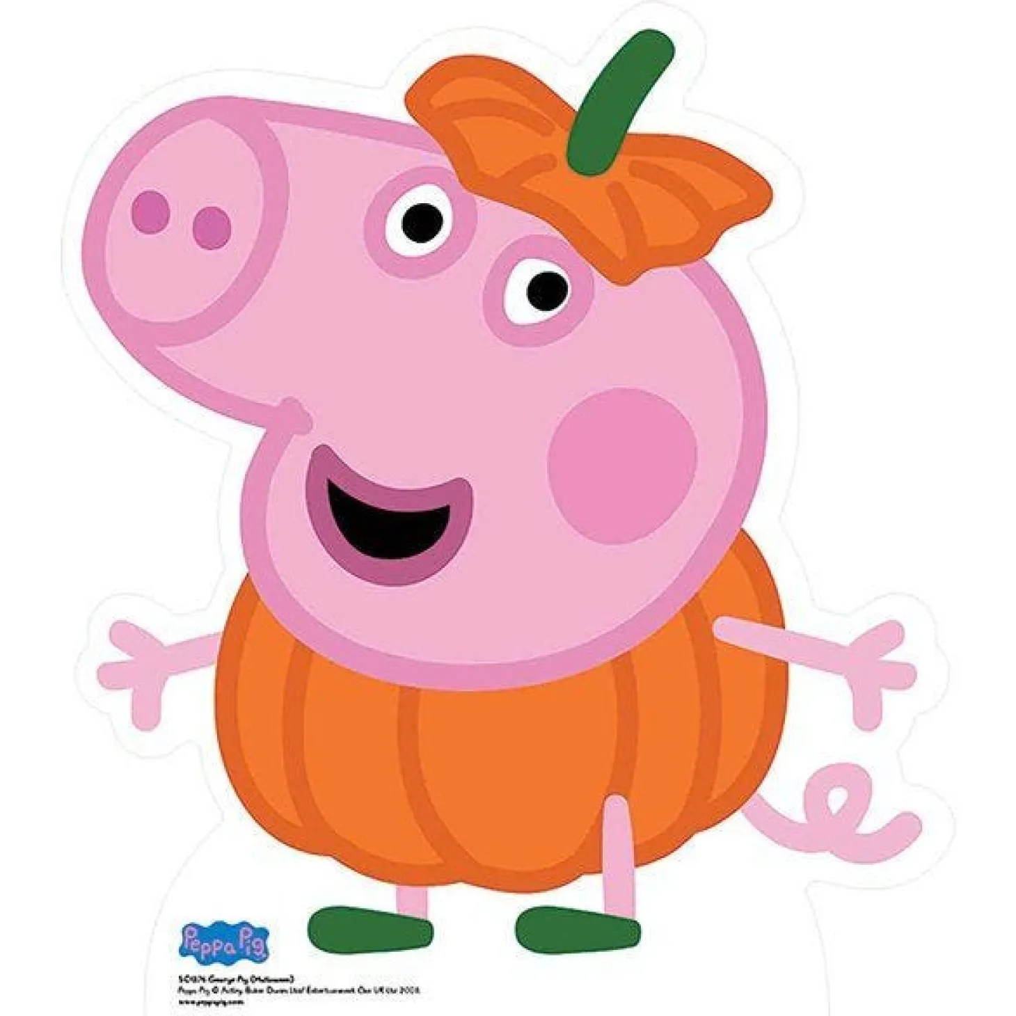 George Pig Halloween Peppa Pig Cardboard Cutout - 54Cm X 47Cm