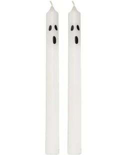 Ghost Face Dinner Candles (2Pk)