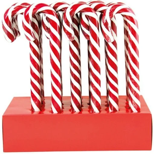 Giant Red & White Candy Canes - 100G