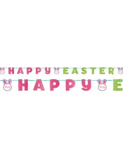 Glitter 'Happy Easter' Letter Banner - 3.65M