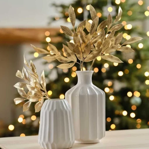 Gold Foliage Stems - 37Cm (5Pk)