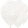 Graffiti Frosty White Balloons - 12" Latex (25Pk)