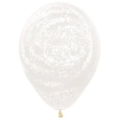 Graffiti Frosty White Balloons - 12" Latex (25Pk)