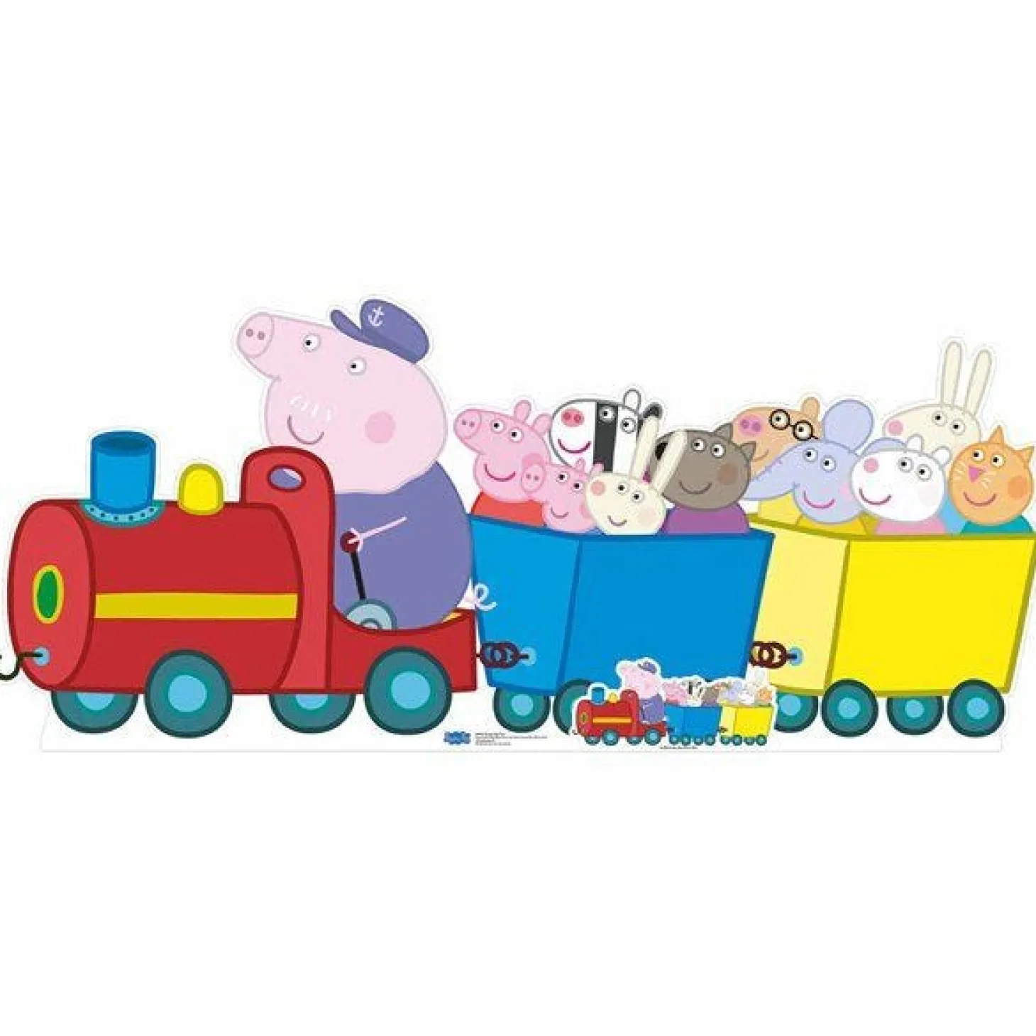 Grandpa Pigs Train Peppa Pig Cardboard Cutout - 195Cm X 84Cm