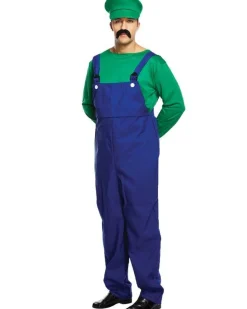 Green Super Workman - Adult Costume