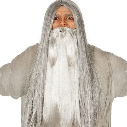 Grey Long Wig