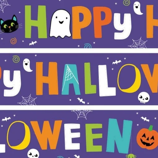 Hallo-Ween Friends Paper Banners - 1M (3Pk)
