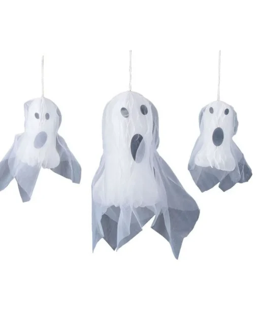 Halloween Honeycomb Ghosts