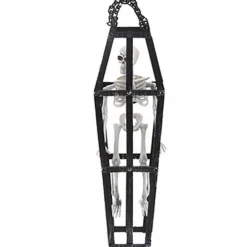 Hanging Skeleton Coffin - 40Cm