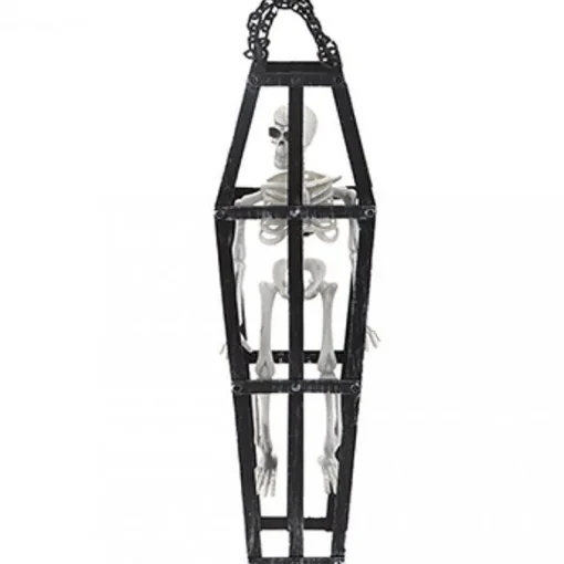 Hanging Skeleton Coffin - 40Cm