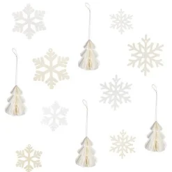 Hanging Snowflake And Honeycomb Tree Accessory Kit