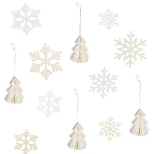 Hanging Snowflake And Honeycomb Tree Accessory Kit