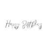 Happy Birthday Silver Banner - 0.6M