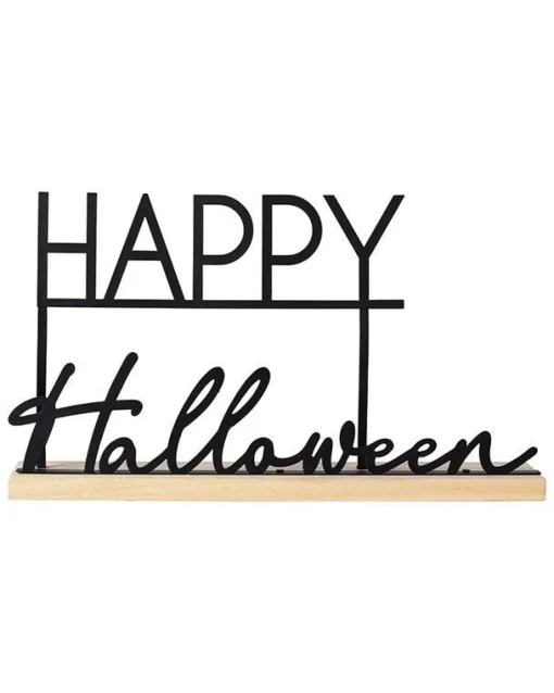 Happy Halloween Metal Decoration