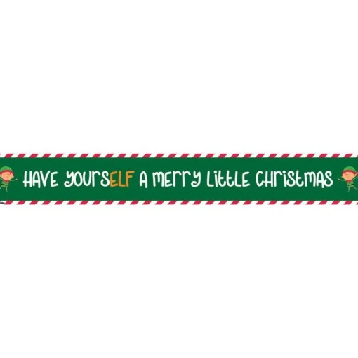 Have Yourself A Merry Little Christmas Paper Banners - 1M (3Pk)