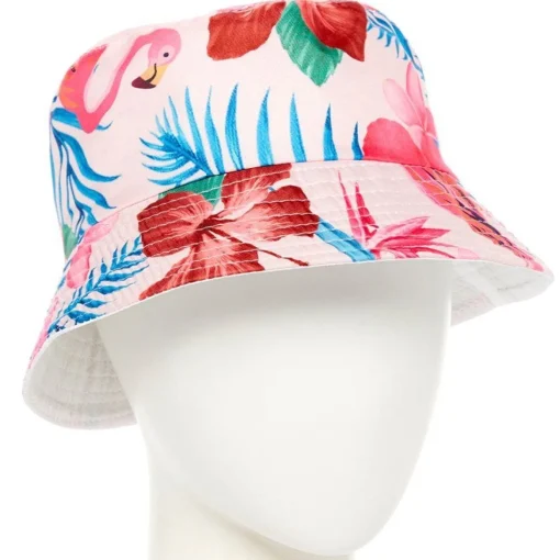 Hawaiian Flamingos Bucket Hat