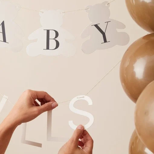 Hello Baby Bear Customisable Bunting