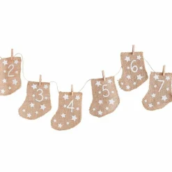 Hessian Stockings Advent Calendar (24Pk)