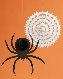 Honeycomb Spider & Web (2Pk)