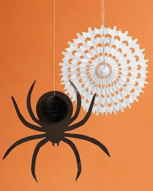 Honeycomb Spider & Web (2Pk)
