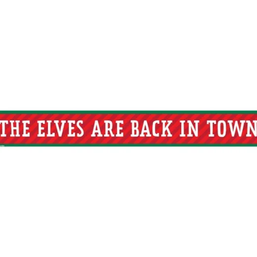 I'M Back Elf Christmas Paper Banners - 1M (3Pk)