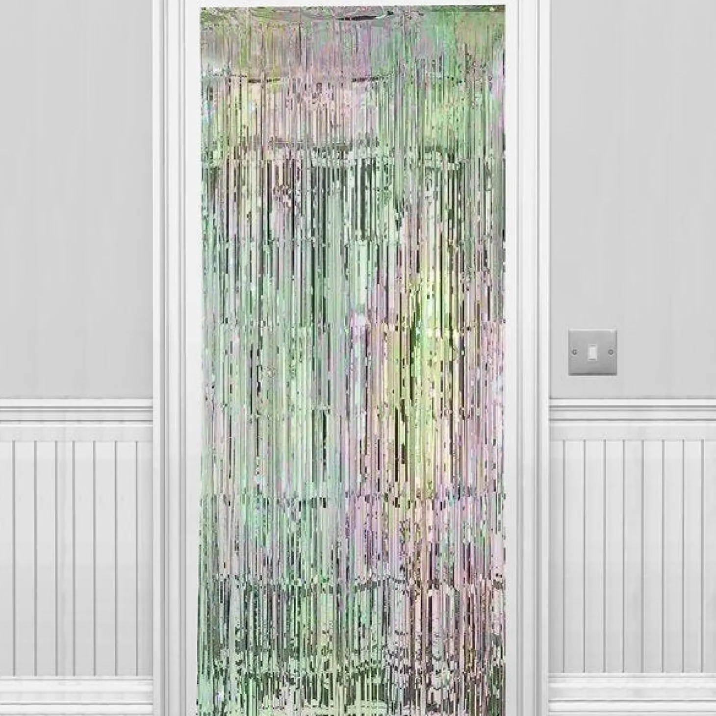 Iridescent Foil Door Curtain - 2.4M X 92Cm