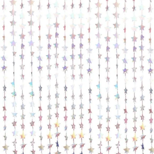 Iridescent Star Curtain Backdrop - 2.2M X 1.2M