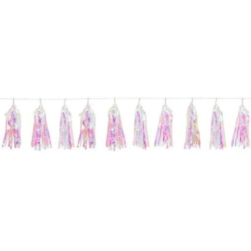 Iridescent Tassel Garland - 2.74M