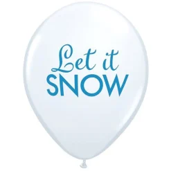 Let It Snow Balloons - 11" Latex (6Pk)