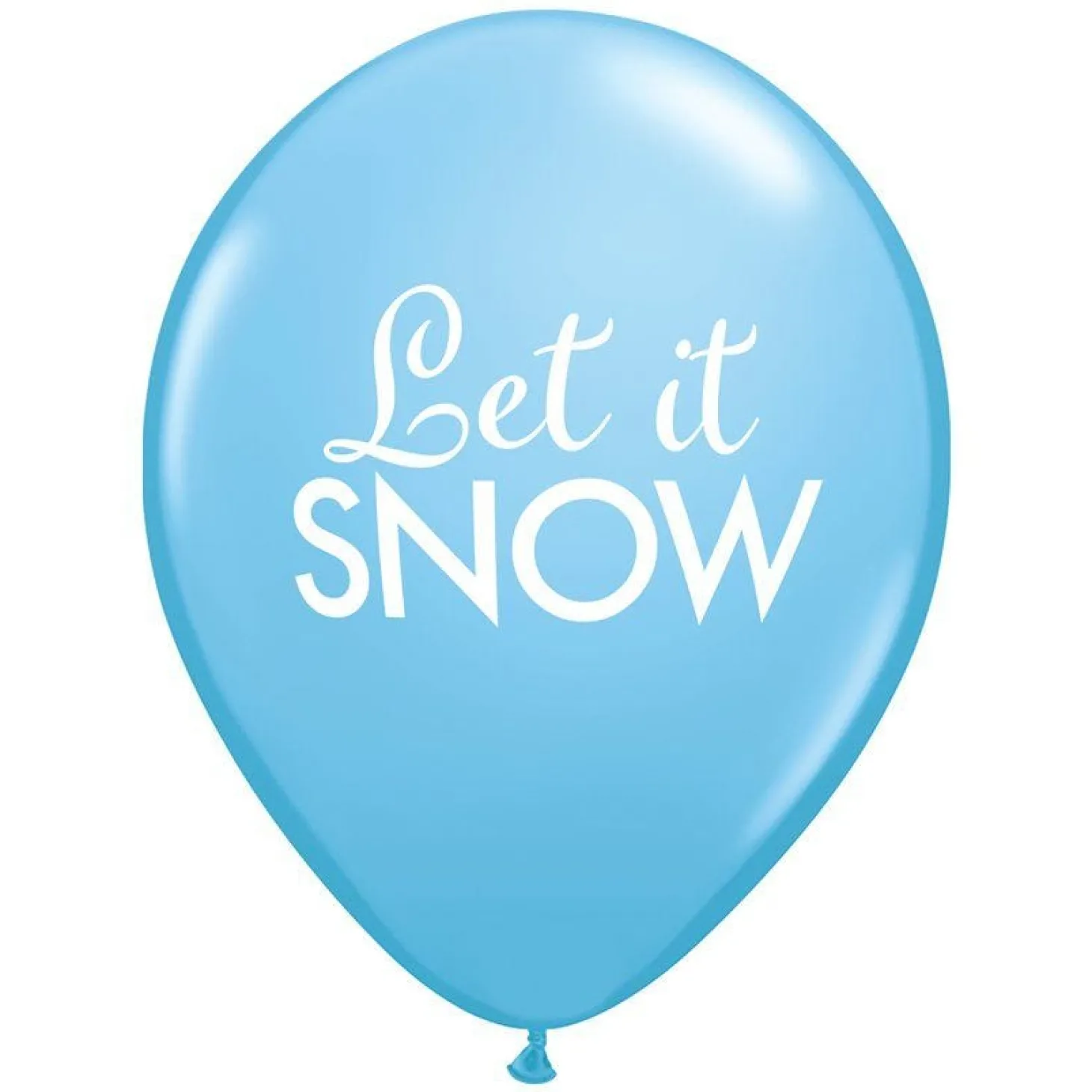 Let It Snow Balloons - 11" Latex (6Pk)