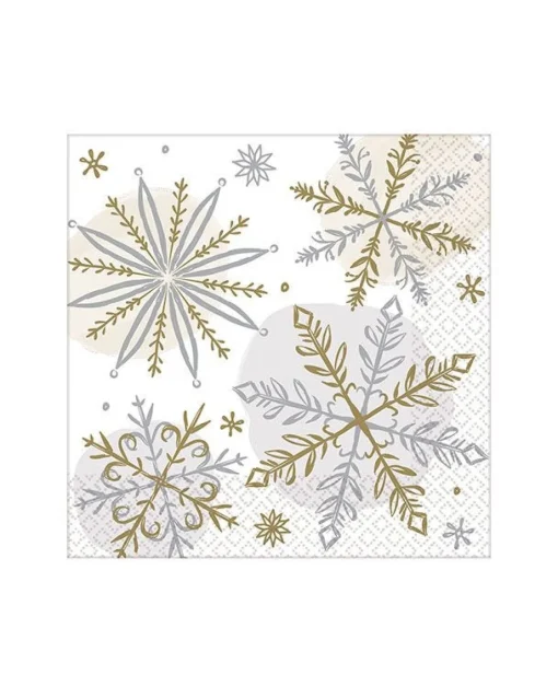 Let It Snow Paper Napkins - 25Cm (16Pk)