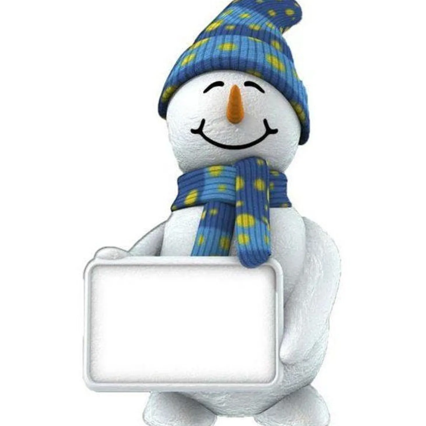 Life Size Snowman With Sign - 182Cm X 100Cm