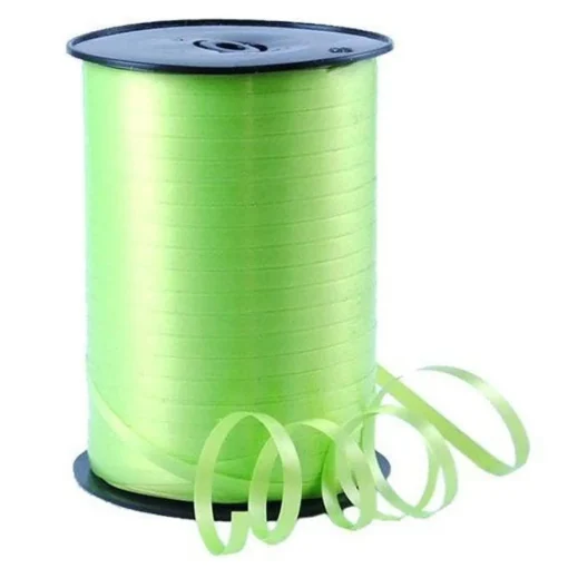 Lime Green Curling Balloon Ribbon - 500M