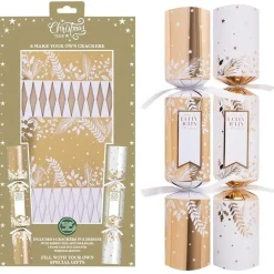 Make Your Own Gold Crackers - 36Cm (6Pk)