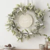 Merry Christmas Mistletoe Wreath Hanging Decoration - 30Cm