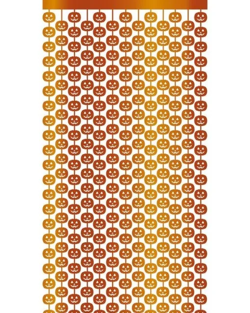 Metallic Pumpkin Door Curtain
