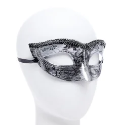 Metallic Silver Masquerade Mask