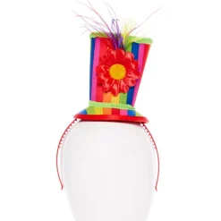 Mini Rainbow Top Hat Headband