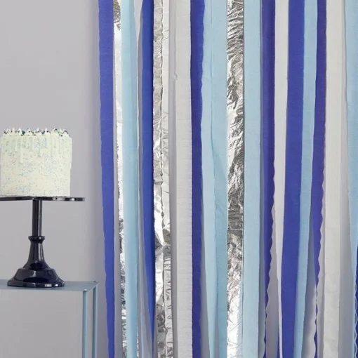 Mix It Up Blue Streamer Backdrop Kit