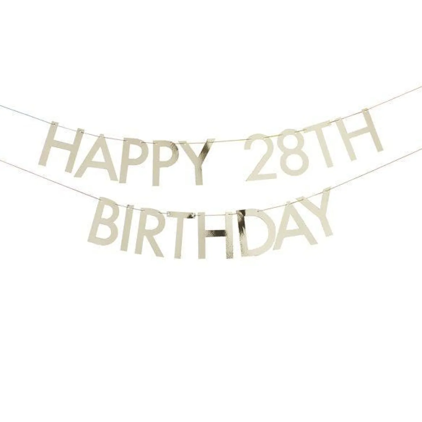 Mix It Up Gold Customisable Age Birthday Paper Banner - 1.5M
